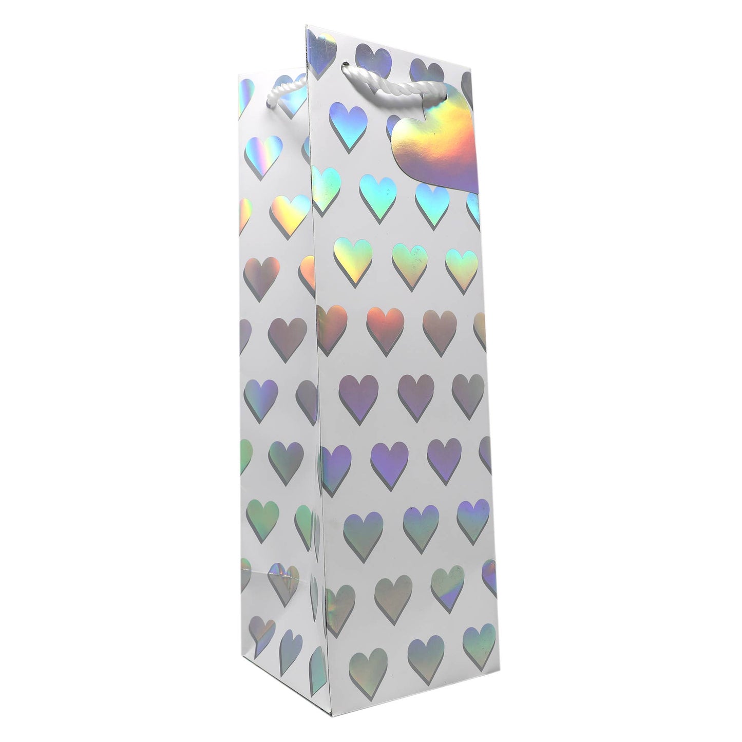 Silver Hearts Gift Bag