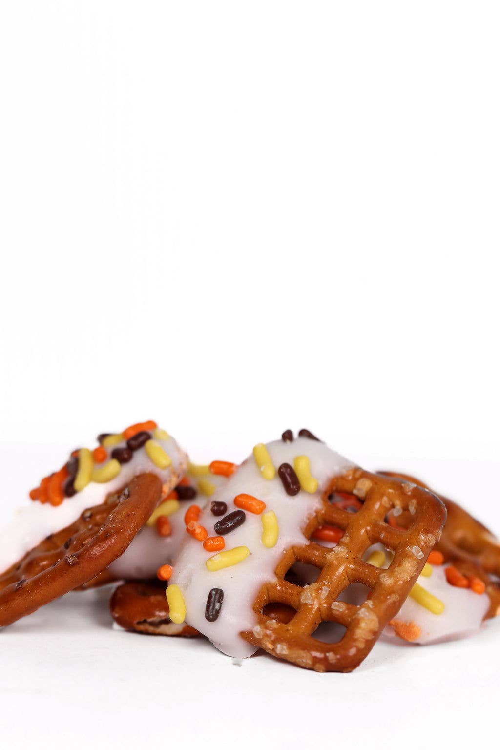Pretzel Squares- White Chocolate Covered Fall Bites