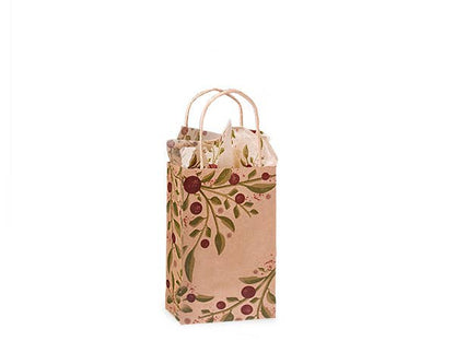 Tuscan Harvest Kraft Paper Gift Bags: 25 Pack / Wine 5.5x3.25x13"