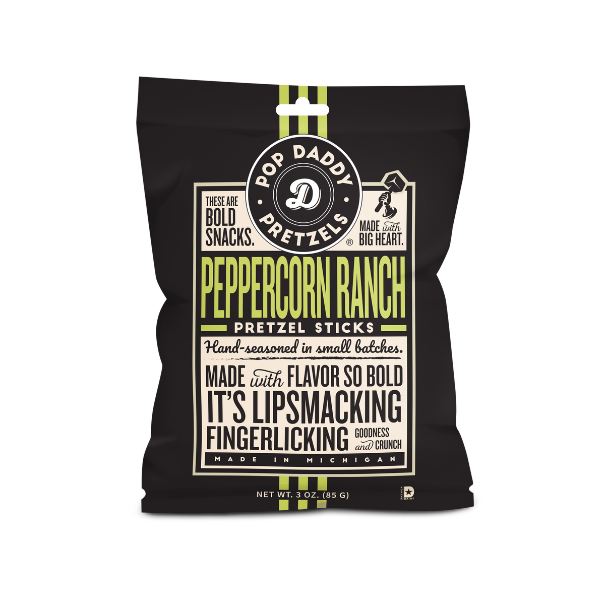 Seasoned Pretzels - 3oz - Peppercorn Ranch (NEW 12CT)