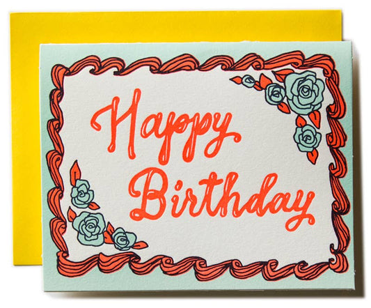 Happy Birthday Cake Birthday Card