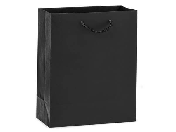 Kraft Paper Cord Handle Gift Bags: Kraft Pinstripe / 10 Pack / Wine 4.5x4.5x13"