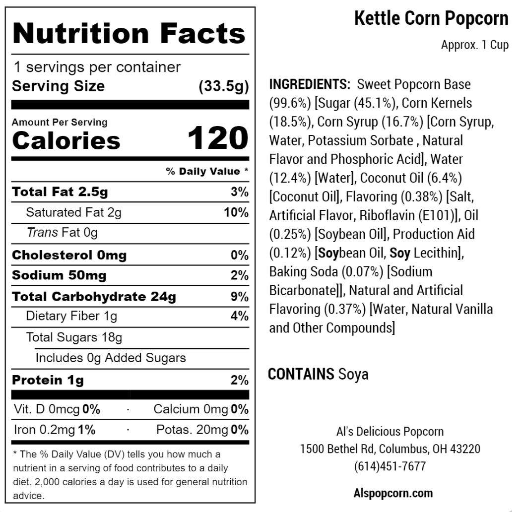 Kettle Corn Popcorn - 8.5oz