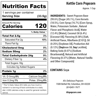 Kettle Corn Popcorn - 8.5oz