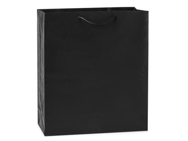 Kraft Paper Cord Handle Gift Bags: Kraft Pinstripe / 10 Pack / Wine 4.5x4.5x13"