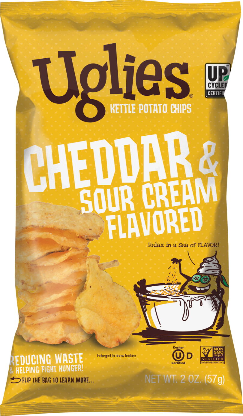 Uglies 2 oz Cheddar & Sour Cream Kettle Cooked Potato Chips